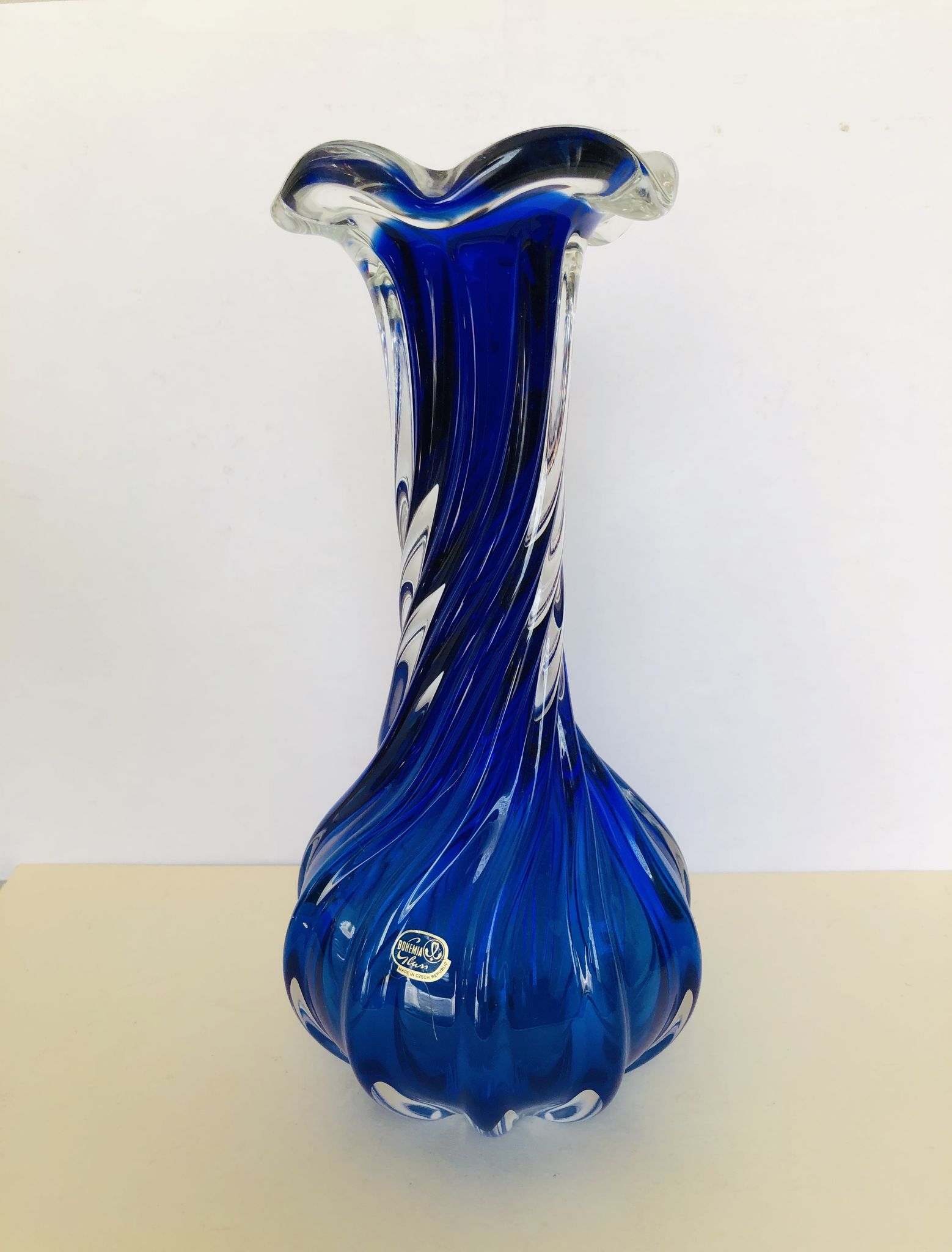 Vase en cristal de bohème