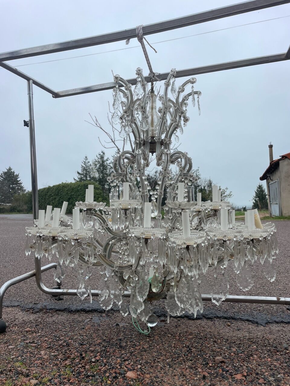 Lustre en cristal de bohème marie-thérèse 30 lumières