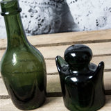Martine duo green bottle glass insulator
