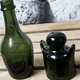 Duo Martine  isolateur verre bouteille verte