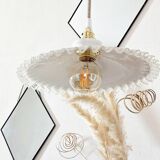 Vintage opaline pendant lamp