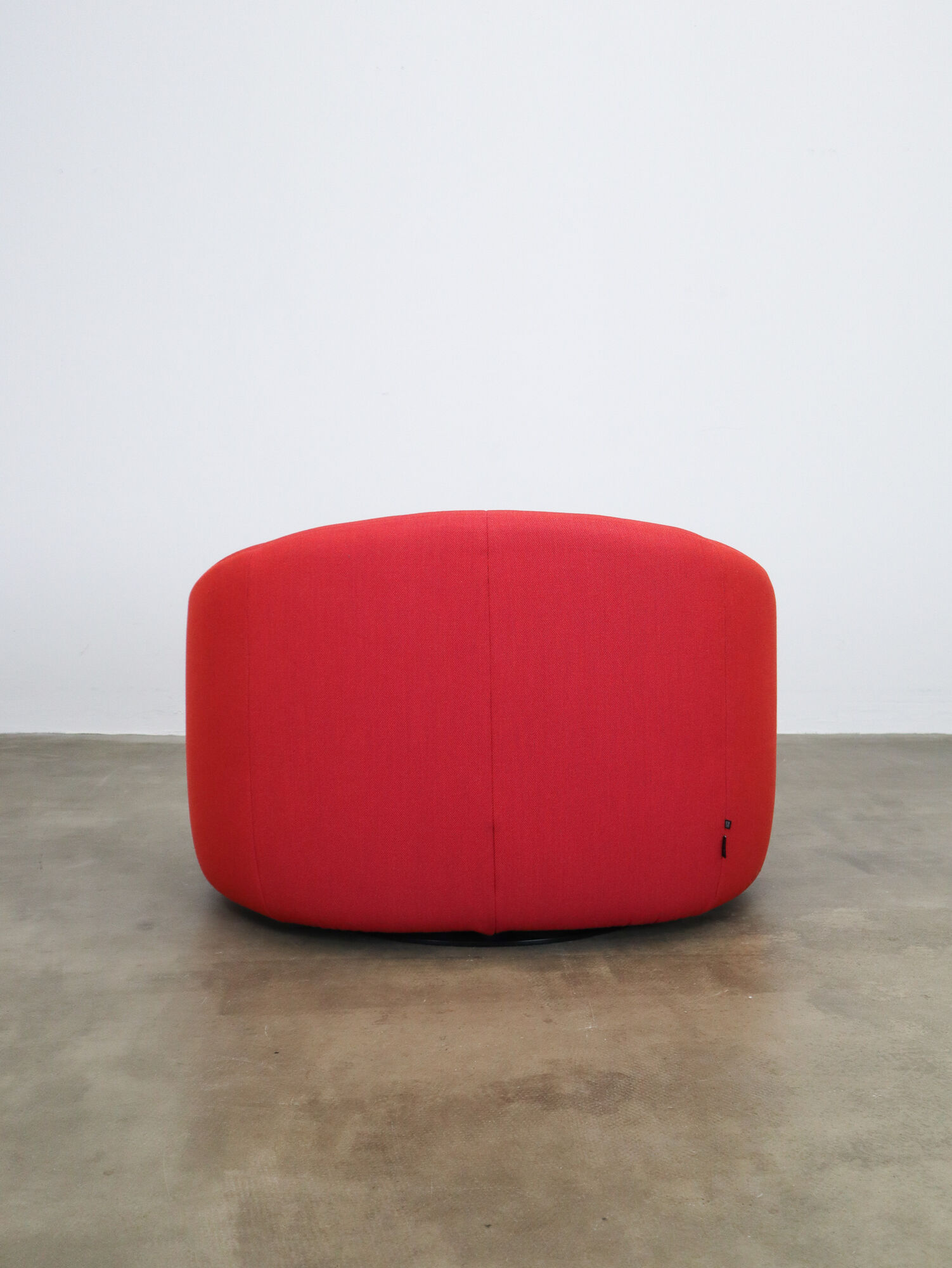 Red Pumpkin chair and ottoman by Pierre Paulin for Ligne Roset
