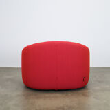 Red Pumpkin chair and ottoman by Pierre Paulin for Ligne Roset