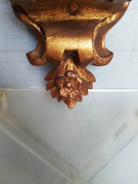 Wall lamp console gilded wood early XXem