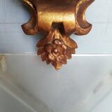 Wall lamp console gilded wood early XXem