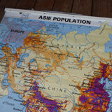 School map poster vintage of Asia Edition MDI