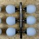 2x 60s 70s 6-bulb Sputnik wall lights by Kaiser Leuchten opal glass