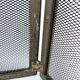 Antique brass fire screen 75x38cm fireplace protection screen