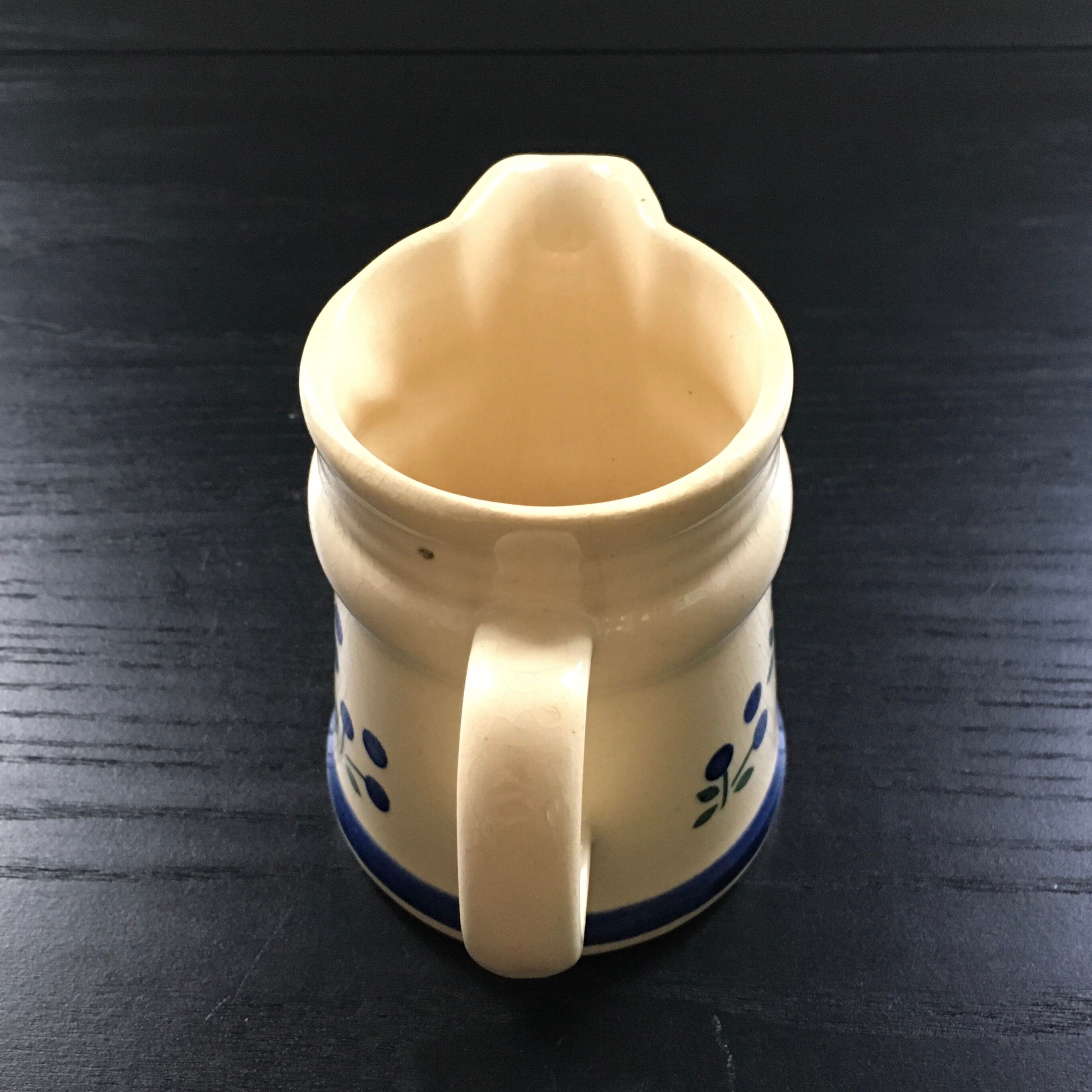 Blue Scandinavian décor milk jug