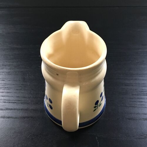 Pot à lait décor scandinave bleu