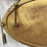 Miroir ovale art déco avec pompons