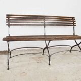 Antique foldable garden bench