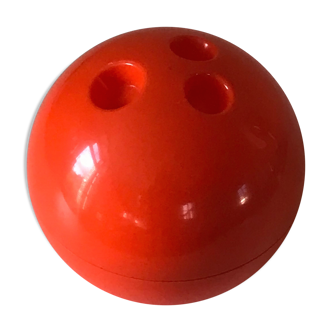 Ice cube tray design bowling ball orange 70