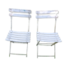 Pair of outdoor folding chairs