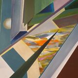 Abstract painting oil on canvas