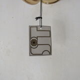 Luminaire wall lamp golden palm tree Sergio Terzani numbered