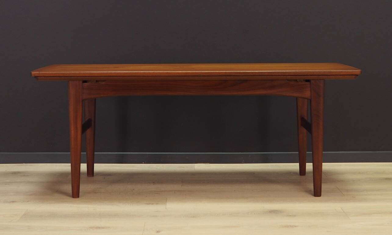 Teak coffee table, Danish design, 1970s, production: Denmark
