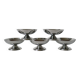 set of 5 designer stainless steel bowls 1970 9 x 5 cm