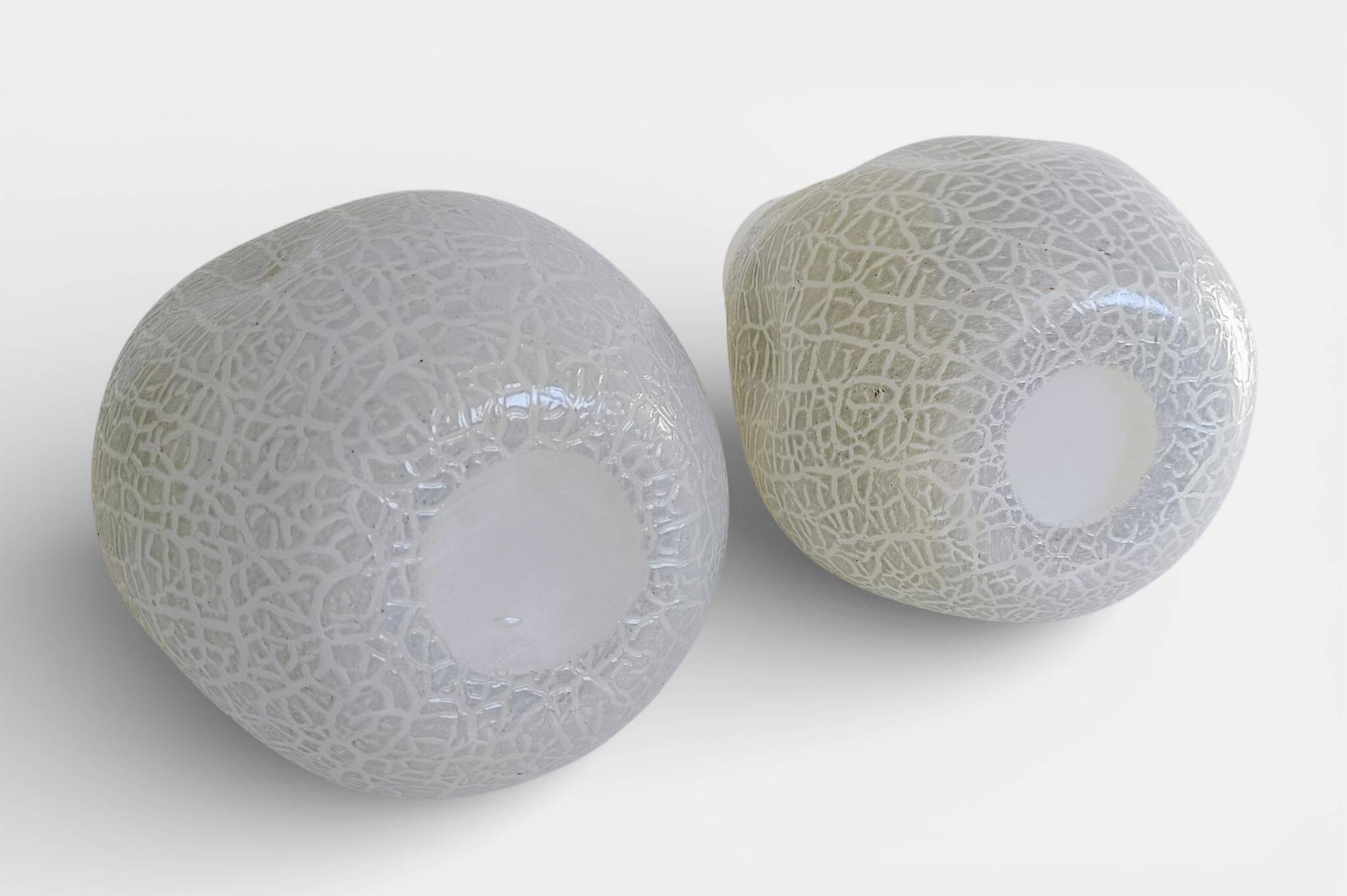 Brutalist Pair of Murano Art Glass Vases by Costantini, 1970s