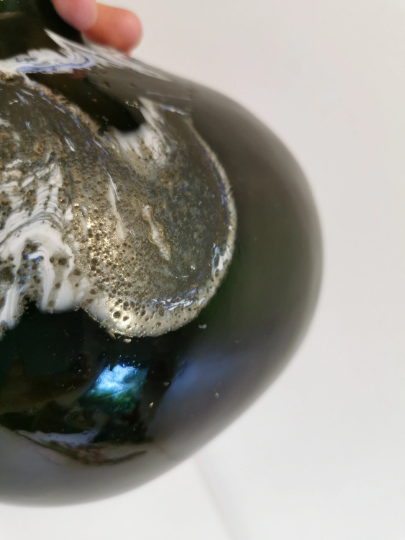 Art glass table lamp designed by Michael Bang, manufactured by Holmegaard in Denmark 1973-1976