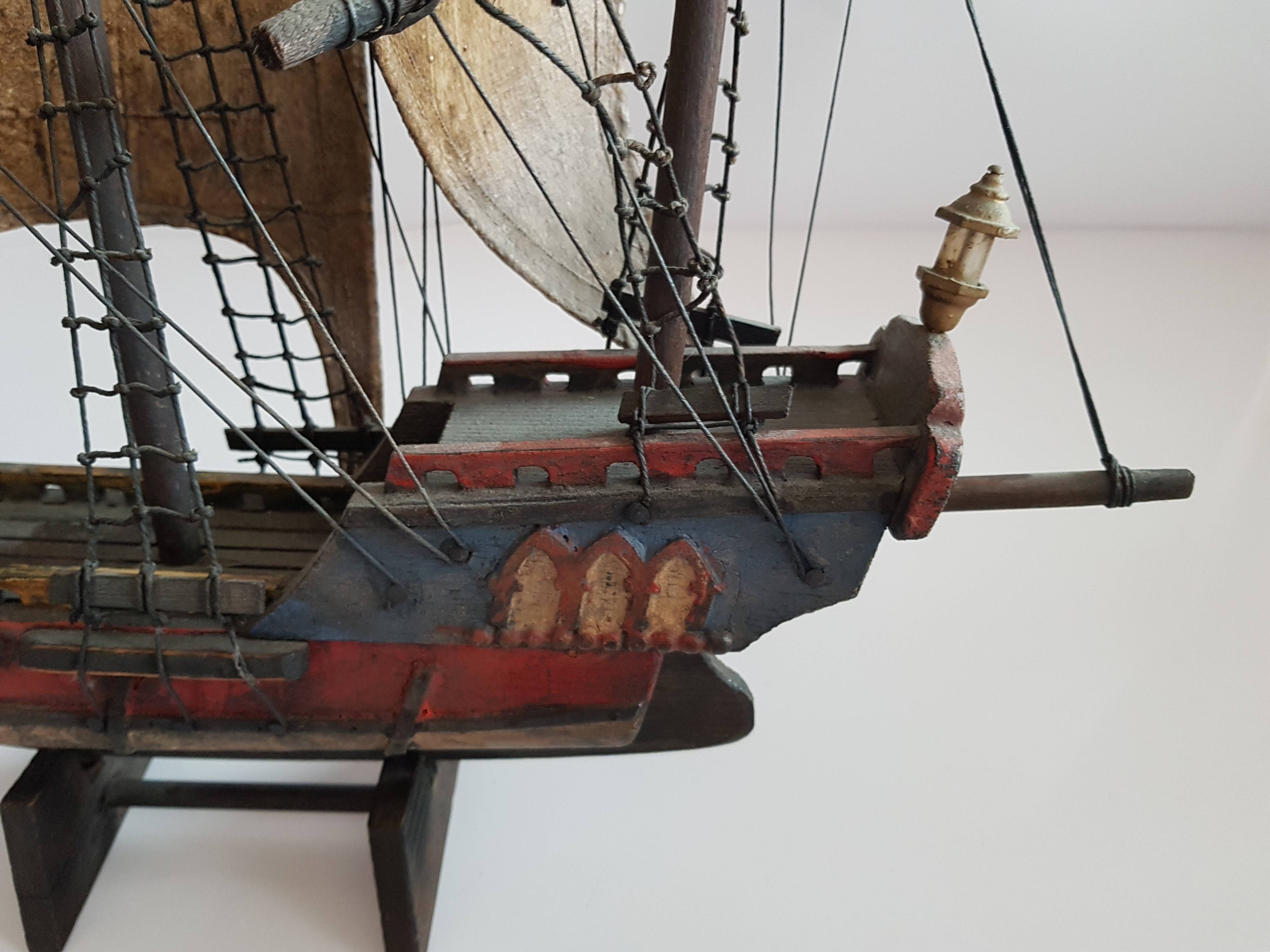 Model boat late 19th