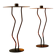 Dark Bronze Metal Candlesticks, Zigzag Postmodern Memphis Style, 2-Piece Set, Italy 1990s