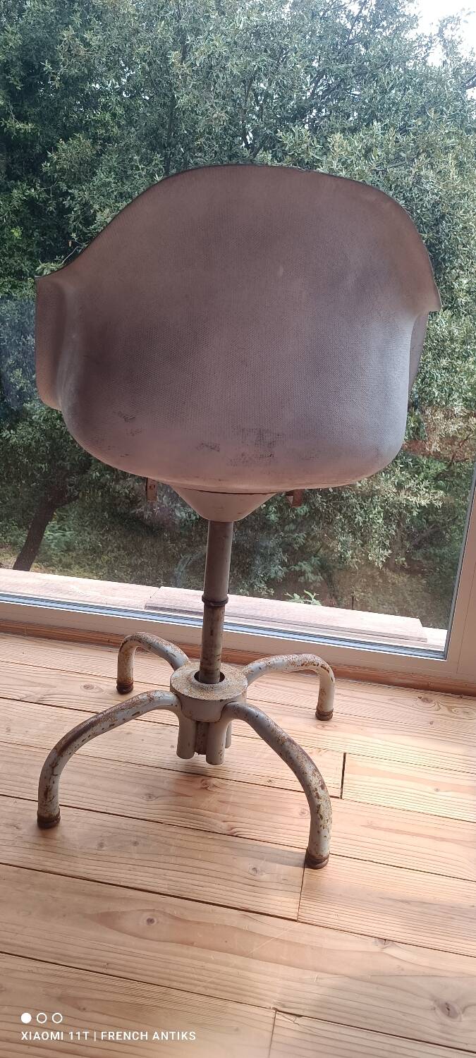 Rare industrial work chair from the 1960s