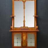 Unique pair of art nouveau cabinets