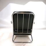 Fauteuil Art Déco en tube d'acier dans le goût de Gilbert Rhode Troy Sunshade, 1930