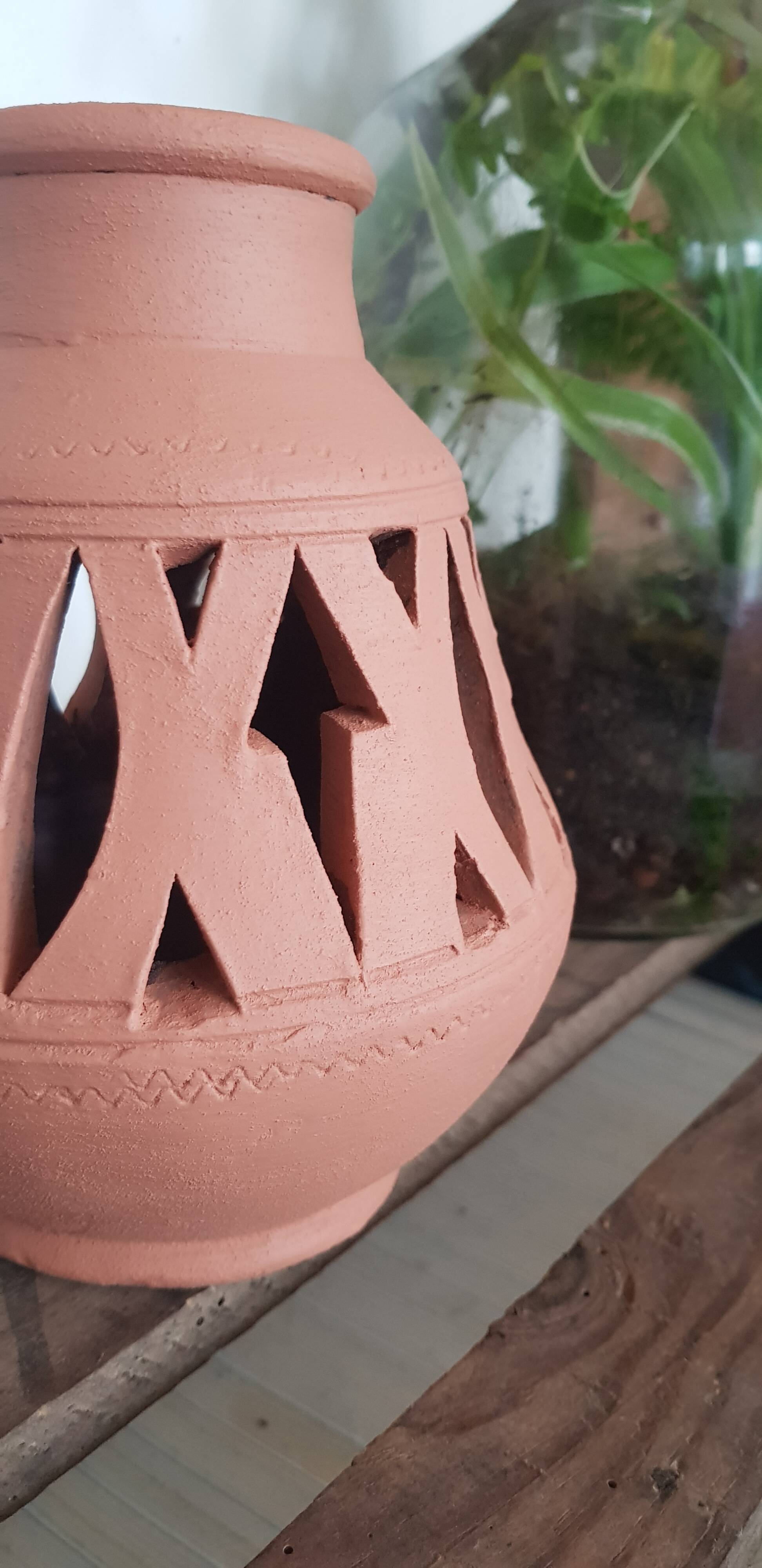 Terracotta vase
