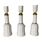 Lampes de table blanc/or | soholm danemark