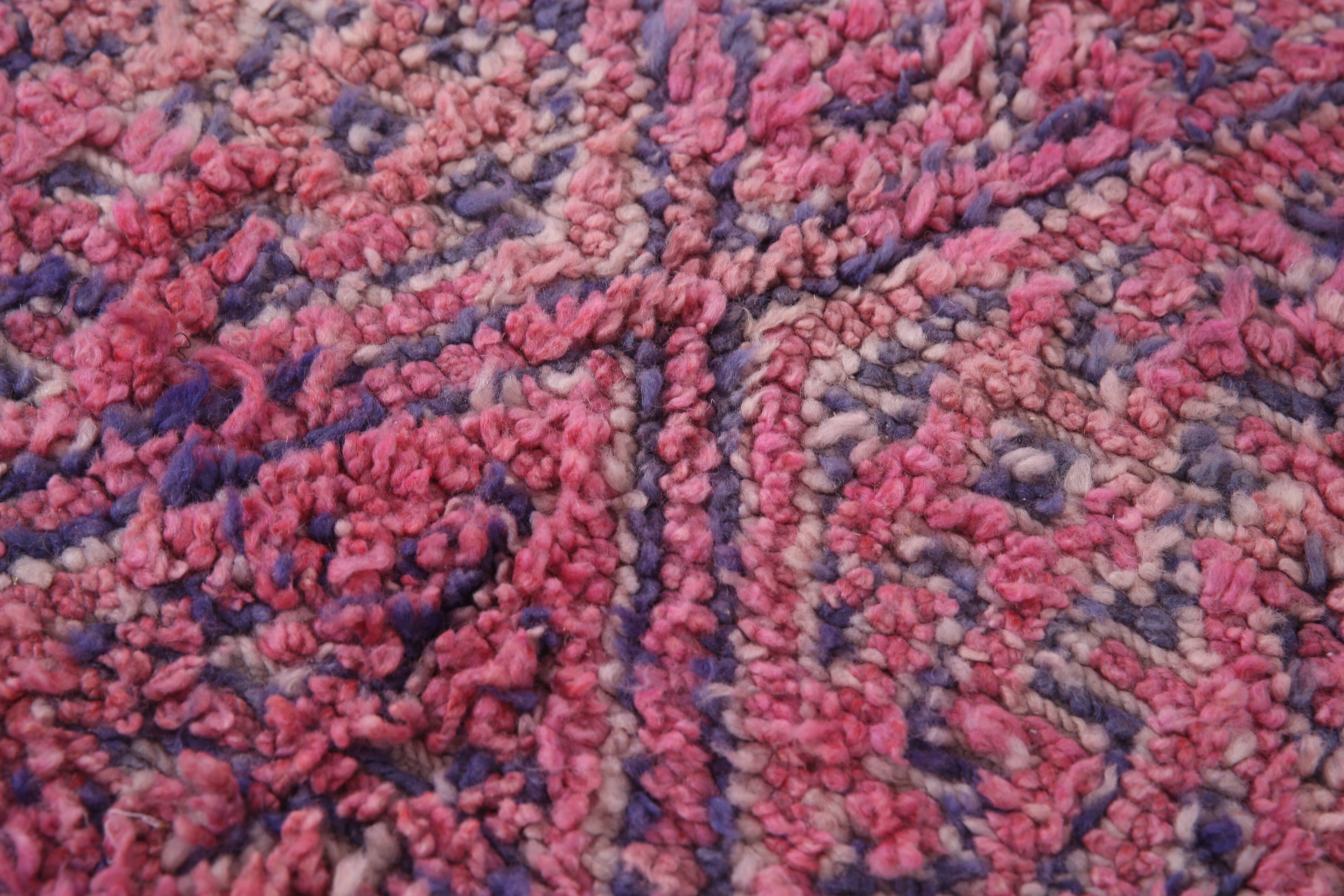 Vintage Moroccan Rug 212 x 381 cm - Beni Mguild rug - Handmade berber rug