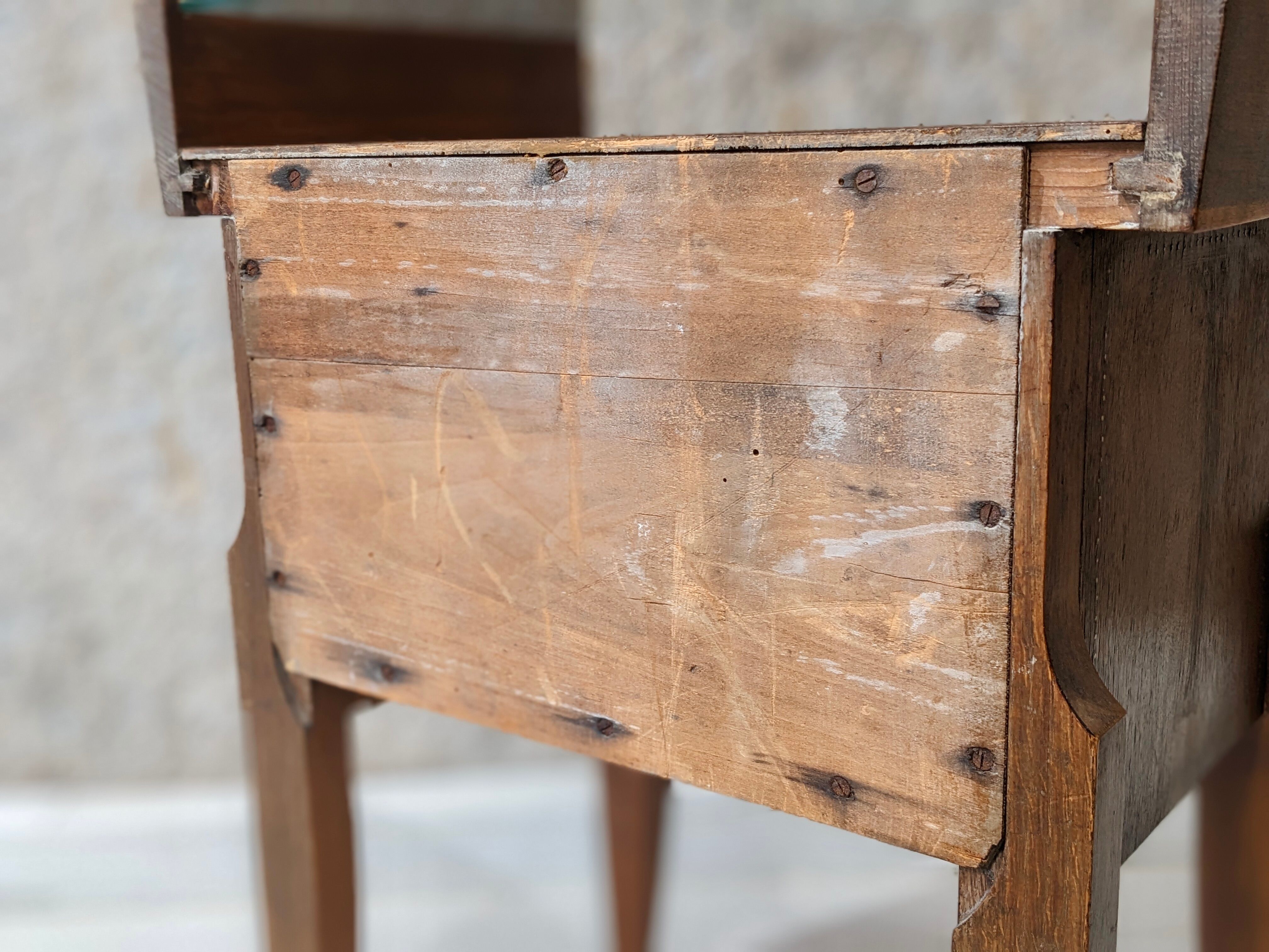 Walnut bedside table