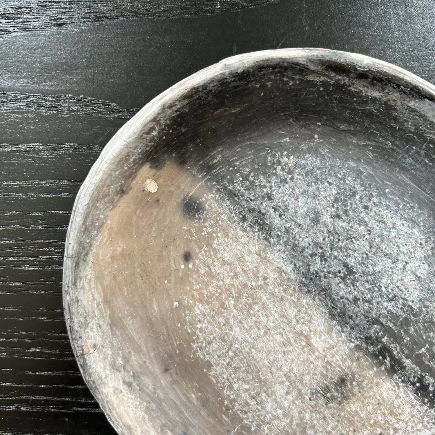 Handmade clay and ash dish