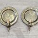 Set of 2 vintage wall sconces Ari KV 1500 – patinated bronze – Ø 25 cm