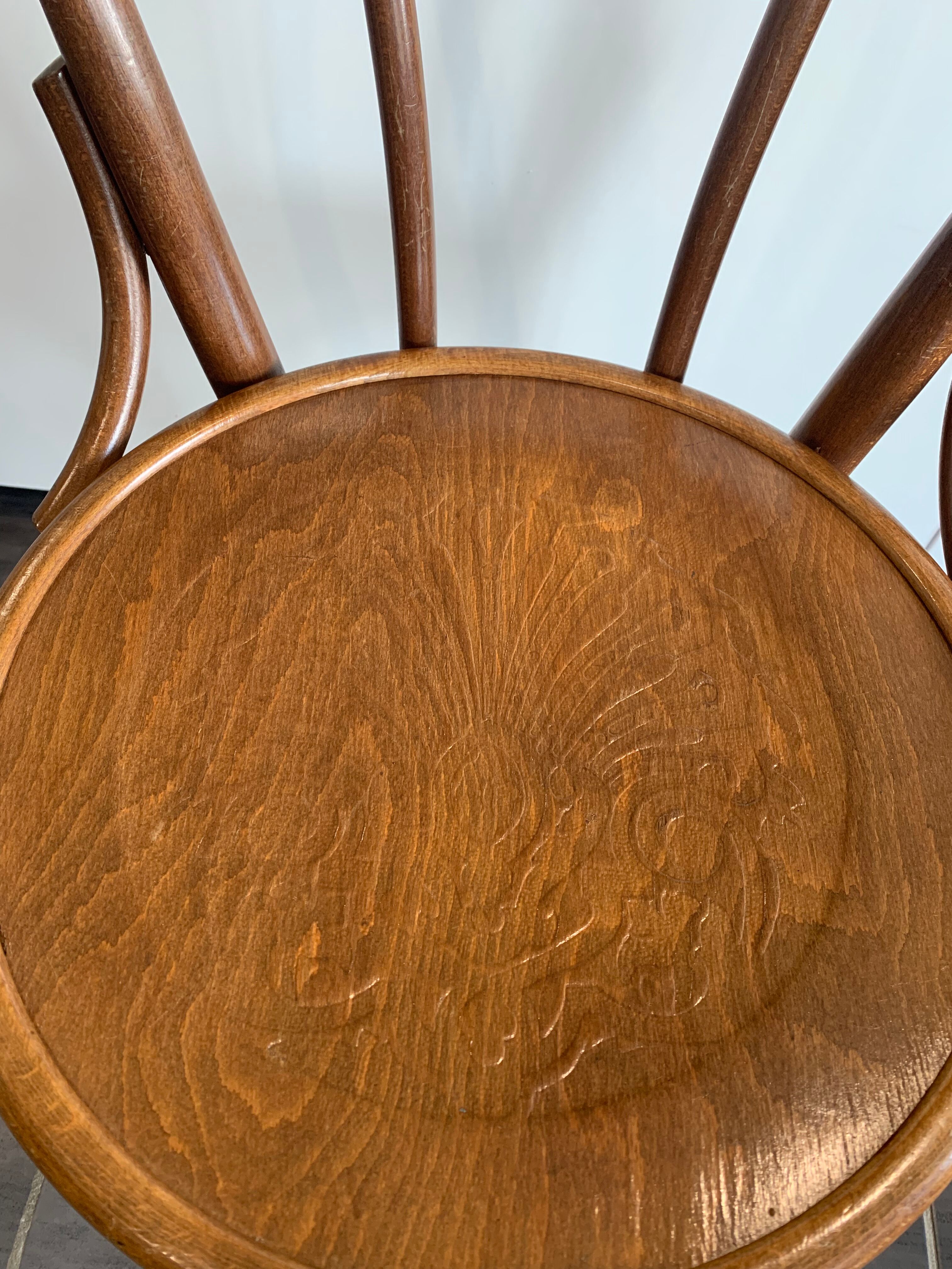 Series of 6 bistro chairs