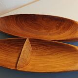 Pair of wooden appetizer dishes