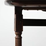 Antique English oak side/dining/gateleg table from the 18th century