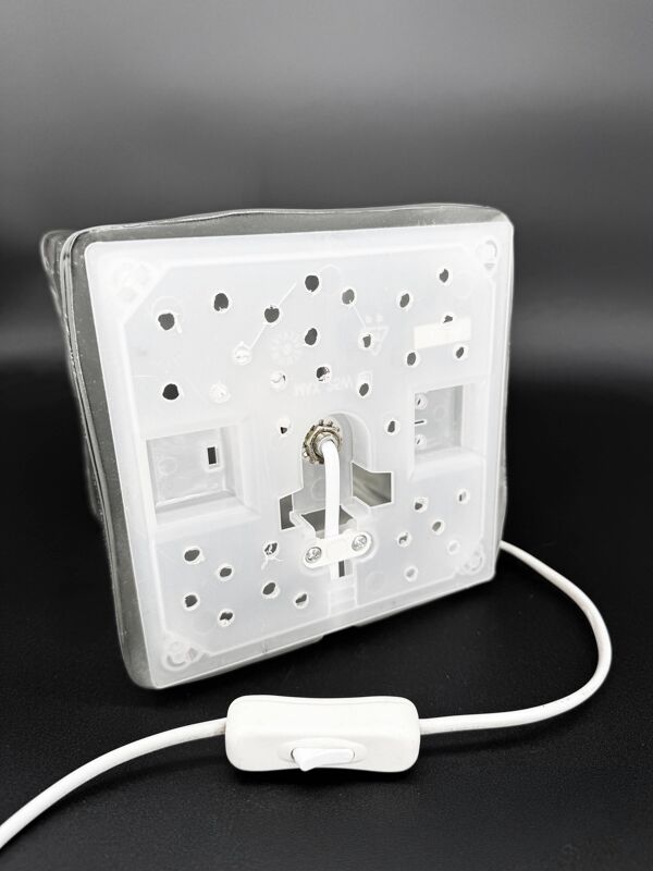 Lampe glaçon cube en verre massif — IKEA Iviken — design 90s