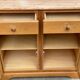 2-part solid wood buffet display cabinet kitchen storage cabinet 94cm