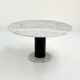 Table 120 cm in Loto Rosso marble by Ettore Sottsass for Poltronova, 1970
