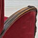 1950s, Danish armchair with footstool, furniture velour, ash wood.