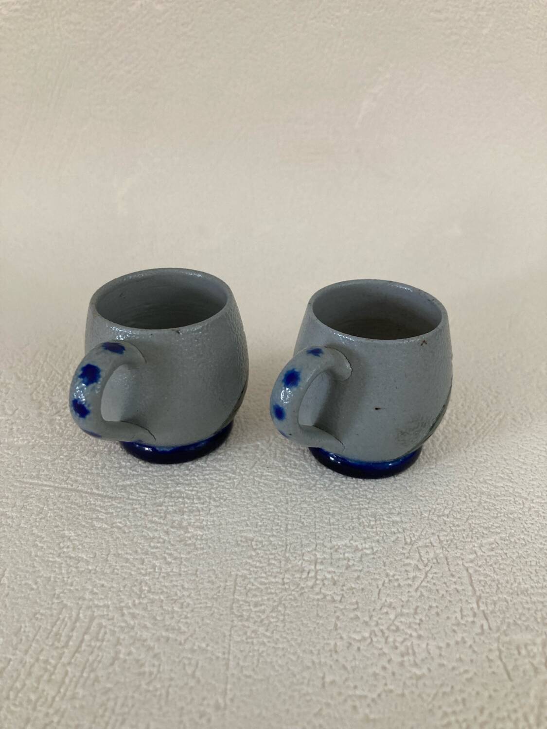 Mini Betschdorf liqueur mugs in Alsace sandstone