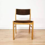 Set of 4 vintage chairs in thick velvet