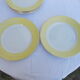 7 vintage flat plates Orches moulin de loups
