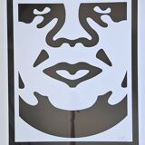 Shepard Fairey (Obey), OBEY 3-FACE (White), dated and signed.