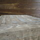 Wooden pouf