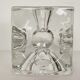 Ice cube crystal candle holders