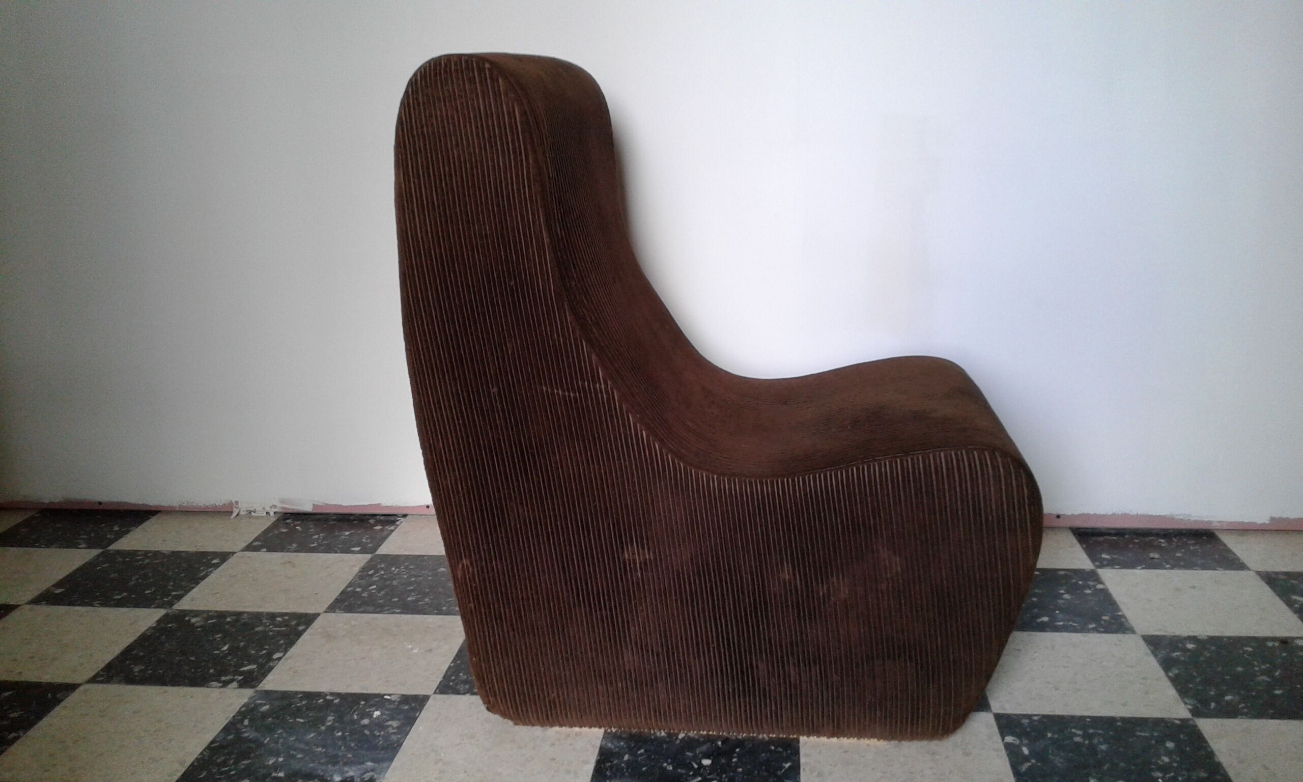Chocolate velvet heater, vintage