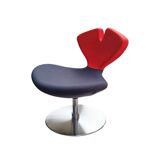 Chauffeuse rotative orange et anthracite